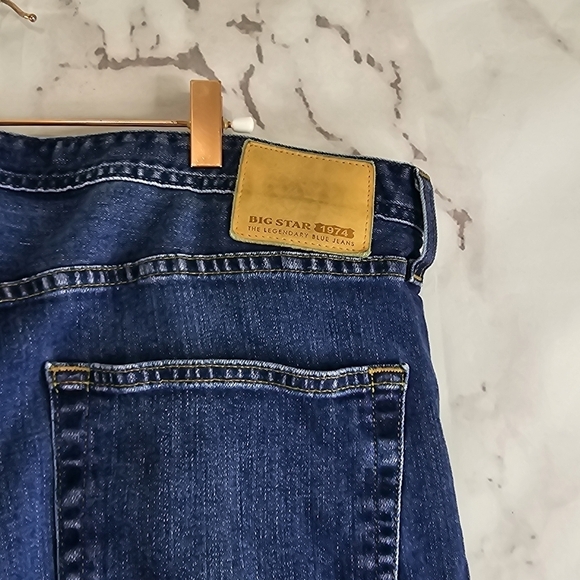 Bigstar Jeans Mens 40 X 31 B Type III Easy Denim Dark Wash Straight Leg - Picture 11 of 12